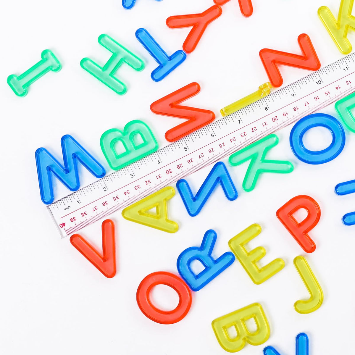 Odoorgames 52 Pcs Translucent Capital Letters - Light Table Toys, Mani ...