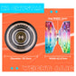 Responsive Yoyo For Kids, K2 Crystal Yoyo Pack Of 2, Dual Purpose Plastic Yoyo Professional With Unresponsive Yoyo Bearing + 12 Yoyo Strings, Yoyo Storage Case, Bearing Removal Tool (Gradient + Black)