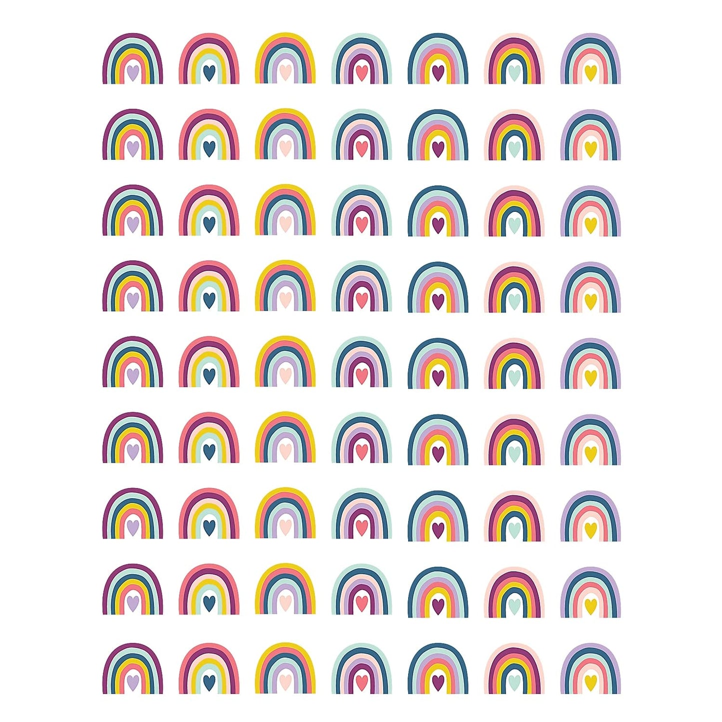 Teacher Created Resources Oh Happy Day Rainbows Mini Stickers, 378/Pack, 12 Packs (Tcr9055-12)