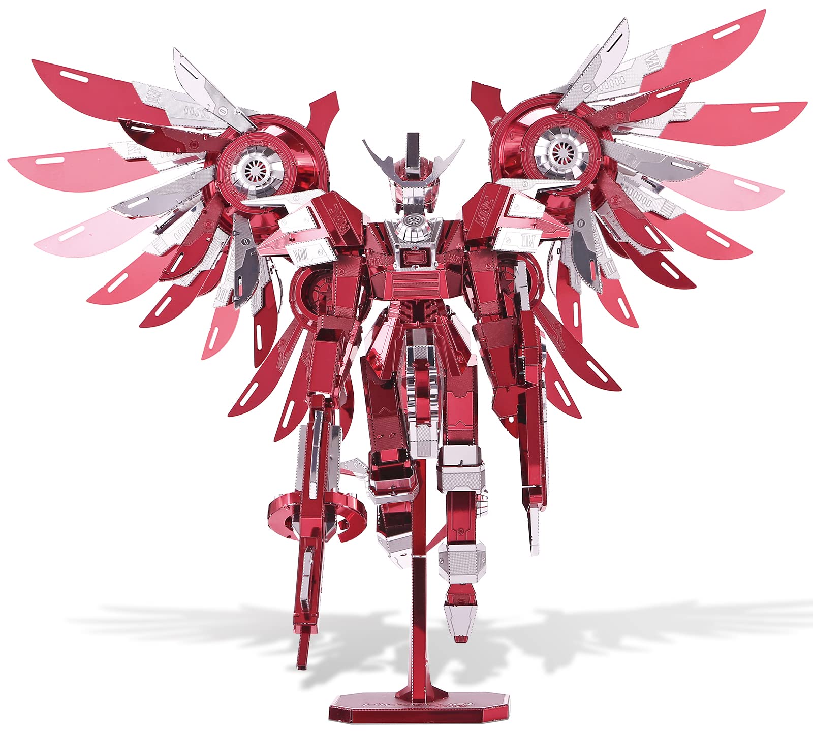 Piececool 3D Metal Puzzles For Adults, Thundering Wings Figure Mecha Model Kits Steel Metal 3D Model Building Blocks, Brain Teaser Diy Learning Toys For Teens Man Woman, 215 Pcs