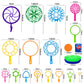 Roberly 25 PCS Big Bubble Wands Set with Tray Solution, Giant Bubbles Wands Toys for Kids Adults Summer Outdoor Activities Birth