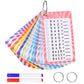 13 Pcs Multiplication Flashcards 0-12, Times Table Flash Cards With 2 Dry Erase Markers 2 Rings Multiplication Chart Math Flashc
