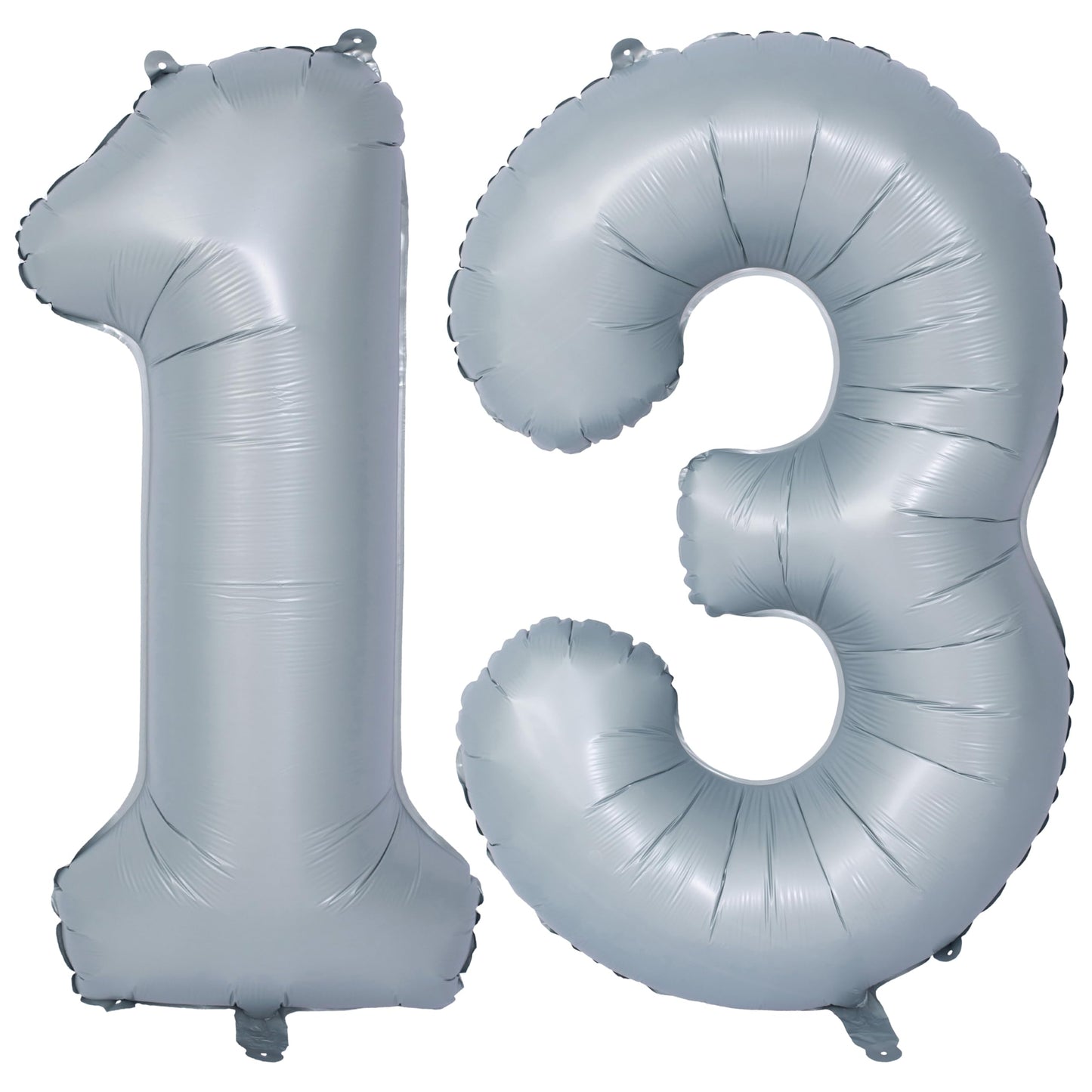 40 In Matte Gray Number Balloons Helium Foil Mylar Balloon Birthday Party Banquet Decoration 13