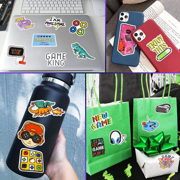 Qtl Classic Gaming Stickers For Laptop Stickers For Kids Adults Video Game Stickers For Water Bottles Gamer Stickers Vinyl Water