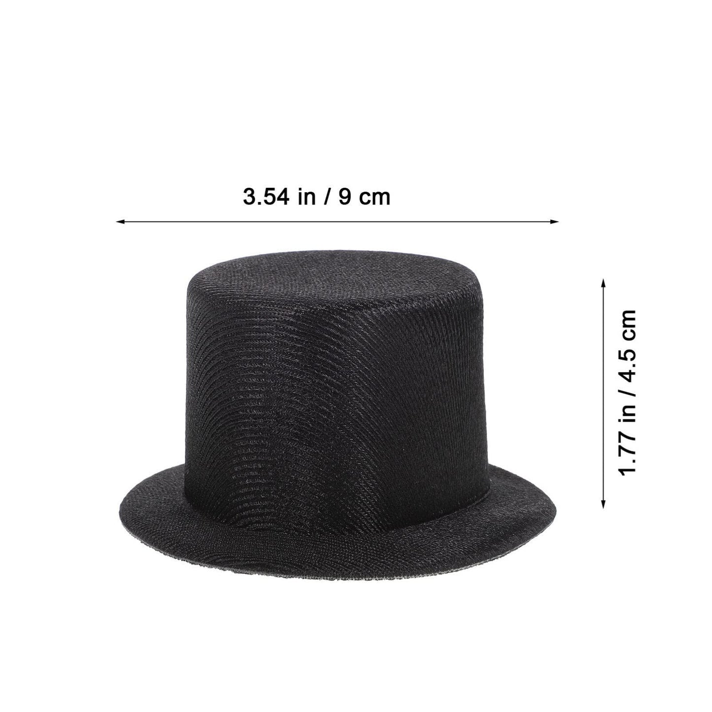 Gadpiparty 4 Pieces Mini Cylinder Hats Black Doll Hats Small Top Hat Funny Snowman Miniature Hat Party Cap For Diy Crafts Dollho