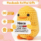 Mbl Niece Gifts From Auntie Aunt - To My Niece Gift From Aunt, Funny Small Cute Emotional Positive Support Handmade Crochet Duck