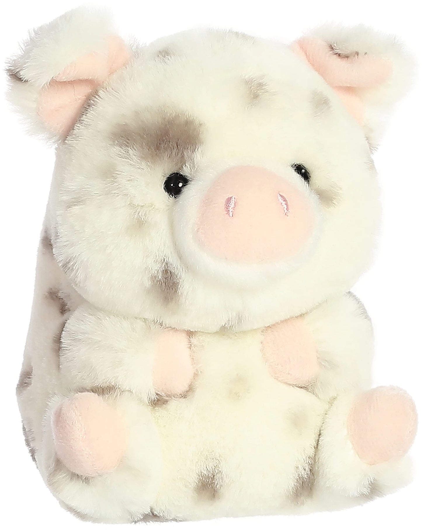 Aurora® Periwinkle Pig™ Stuffed Animal - White 5" Polyester Plush Toy - Adorable On-The-Go Companion