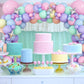 Pastel Balloons Arch Garland Kit, Pastel Pink Purple Blue Yellow Green Party Balloons, Pastel Rainbow Balloons Garland For Girls