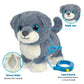YH YUHUNG Remote Control Walking and Barking Dog Toy, 8 Inch, Blue, Model No. 003, Polyester, Perfect for Kids and Electronic Pets