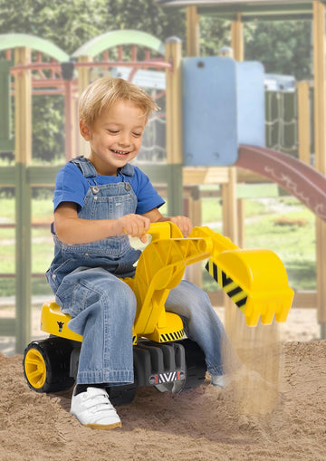 BIG Power Worker Maxi Digger Excavator Vehicle , Yellow