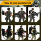 Baimiby Army Men Action Figure  Soldiers Toys for Boy Age 4-7 Set  Military Playset with Military  Accessories US Army Men Toy Set and SWAT Team Toy Soldiers for Toddler Boy