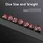 Squirrel D&D Dice, DNDND Resin Dice Set with Velvet Bag for Dungeons and Dragons D&D Role Playing Games and Tabletop Games (Squi