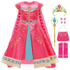 Itvti Princess Arabian Costume For Little Girls Kids Jasmine Dress Up Halloween Party Outfit, 3-4 Years