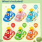 Press And Go Car Toys For Toddlers 1-3, 6 Pack Animal Baby Car Toys For 1 2 Year Old Boy, Push Go Friction Vehicle Toys For Infa