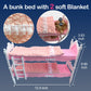Dolls Clothes And Accessories, Bunk Bed Playset, 2 Blankets, 2 Fashion Dresses, 2 Clothing Outfits, Bedroome Set For 11.5 Inch Dolls, With 2 Pajamas