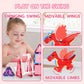 Magnetic Tiles for Kids Age 4-8 with Dragon, 36 Piece Princess Castle Magnet Tiles for Girls, Movable Dragon Toys for 3+, Creati