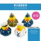 Fun Express Military Rubber Duckies - Set of 12, Yellow, 2 Inch, Rubber, Model FNEIN-16/861