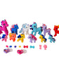 Dream Collection: Gi-Go - Wonder Unicorn Mega Set - 14 Magical Figurines, Colorful 3-6 Miniature Toys, Mane-Tail Hair Styling Ac