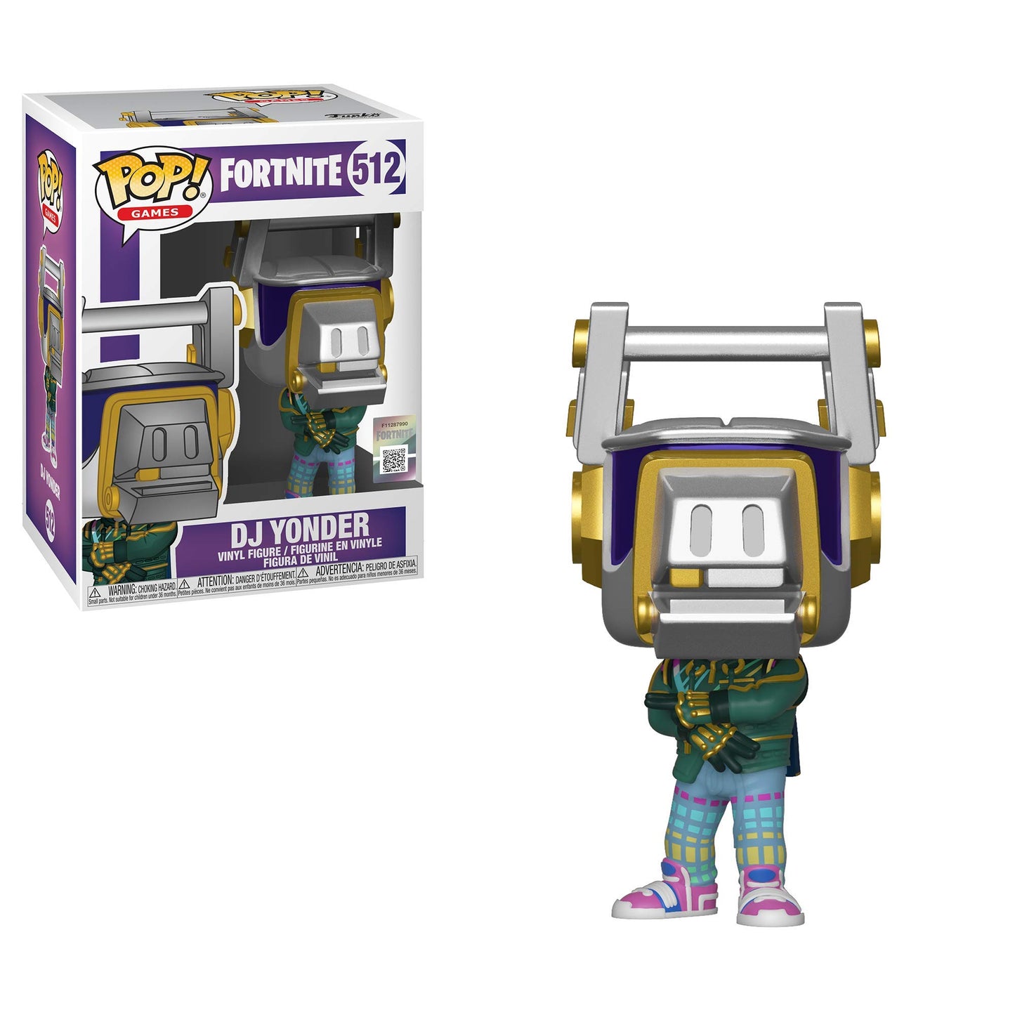 Funko Pop Games: Fortnite - Dj Yonder, Multicolor, Us One-Size