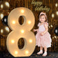 3Ft Marquee Numbers, Light Up Numbers 8 For 8Th 18Th 48Th Birthday Decorations, Big Numbers For Party Decorations, Large Light U