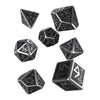 Q-Workshop Metal Dwarven 7 Polyhedral RPG Ornamented Dice Set
