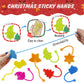 Christmas Sticky Hands Bulk 42PCS Christmas Party Favors for Kids Stocking Stuffers for Kids Stretchy Sticky Hand Toy Goodie Bag