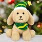 Hagusahuo Dog Plush Christmas Stuffed Animal Plush Toy, Cute Christmas Plush Dog Stuffed Puppy Doll For Kids Boys Girls, Kawaii