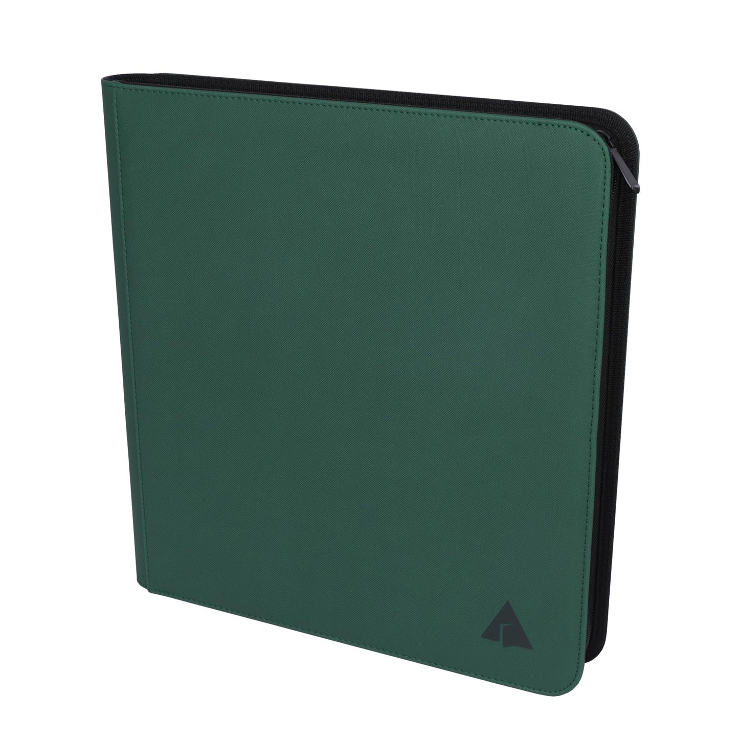 Rayvol enhanced 12-Pocket 720 Card Binder  Ringless Trading Card Album Folder - Side Loading Black Page Pocket Binder for TCG -Forest Green