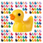 200PCS Mini Resin Ducks Tiny Garden Micro Landscape Ornament Dollhouse DIY Decor Toys Aquarium Party Prank Christmas Birthday Cr