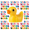 200PCS Mini Resin Ducks Tiny Garden Micro Landscape Ornament Dollhouse DIY Decor Toys Aquarium Party Prank Christmas Birthday Cr