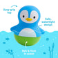 Munchkin Bath Bobbers - Mold Free Bath Toy for Babies & Toddlers, 2 Pack, Multicolor, Polar Bear/Penguin, Model 16104