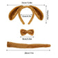 Jmkcoz 6 Pieces Puppy Dog Ears Headband Bowtie Tail For Easter Party Halloween Party Christmas Costume