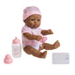 Jc Toys - La Newborn Nursery | 7 Piece Baby Doll Gift Set | 12'' Life-Like Hispanic Doll With Accessories | Purple | Ages 2+ (18