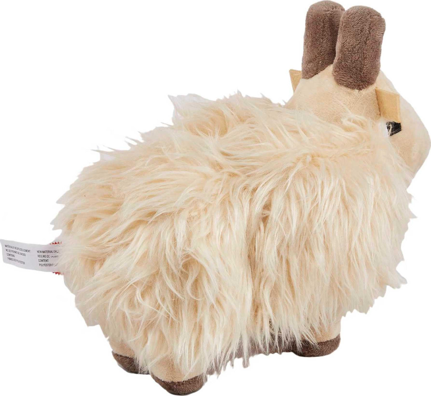 Mattel Minecraft Goat Plush Toy, 8-inch Soft Doll, Polyester, Multi Color, Model HBT43