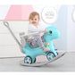 Legendstone Rocking Horse for Toddlers, 4-in-1 Ride-On Toy, Large, Blue, HDPE Plastic