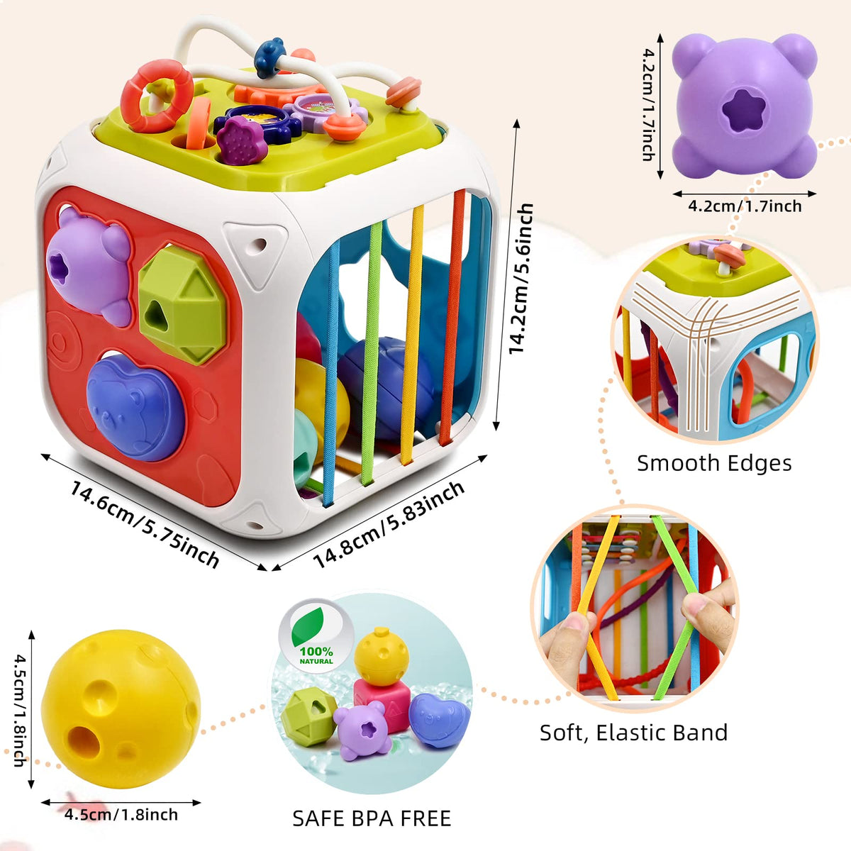 Montessori Super Fun Learning Toys for Little Explorers 7-in-1 Sensory Playtime Toddlers Adventure