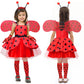 Latocos Ladybug Dress Costume For Girls With Polka Dots Dress Dress Up Pretend Play Birthday Halloween Gifts For Kids 3-10