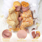 Adfo Lifelike Reborn Baby Dolls Twins, 20 Inch Realistic Newborn Real Life Baby Boy Girl Dolls Soft Vinyl Baby Dolls With Clothe