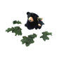 Mom And Baby Mini Black Bear Stuffed Animals For Boys And Girls, Safari Baby Shower Decorations, Nursery Decor, Zoo Animals For Toddlers, Realistic Toys, Soft, Huggable And Squeezable