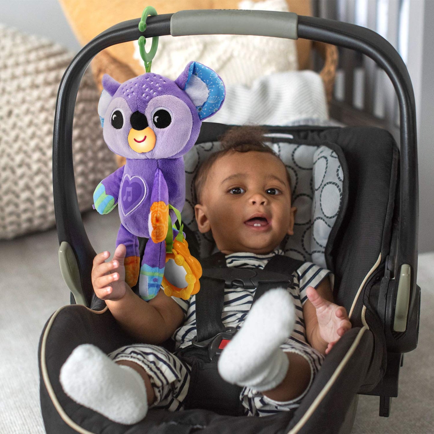 Vtech Grab And Go Koala Plush Take-Along Toy, Purple