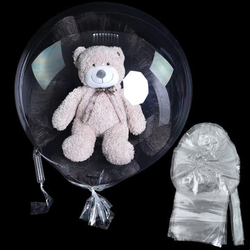 EFAY Large Clear Stuffing Balloons, 10-Pack Extra Wide Mouth Bubble, Ideal for Mother's Day, Baby Shower, Birthday Decor