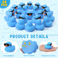 Sosation 48 Pack Mini Rubber Ducks With Sunglasses Sets Squeaky Bath Toys Float Bathtub Duckies For Little One Birthday Party Favors Class Carnival Prizes Car Decor(Blue)