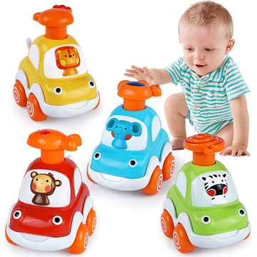 Cars Toys For 1 Year Old Boy Gifts Press And Go Cartoon Toys Cars For Toddlers 1-3 Baby Toys 12-18 Months Toddler Toys Age 1-2 O