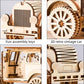 YII WMOC 3D Wooden Puzzle Retro Car Model Desktop Toy DIY Handmade Wooden Model Car Kit mature-themed/Youth/Children Creative Gift