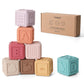 Yiveko Baby Blocks Toys Stacking For Babies Silicone Soft Building Blocks Teethers Toys Montessori Toys For Babies Education Toy
