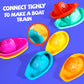 Hely Cancy Dinosaur Bath Toys - No Hole Bath Toys For Kids,Baby Bath Toys For Shower Water Pool Toys
