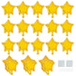 TONIFUL Gold Foil Star Balloons 50Pcs 10 Inch Gold Star Shape Balloons Star Helium Mylar Balloons for Birthday Wedding Baby Show