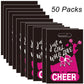 OriniPlay 50 Pieces Cheerleading Goodie Bags - Sport Cheerleading Game Girl Cheer Dance Themed Party Decorations Supplies Decor