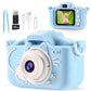 Kids Camera Toys For Boys, Selfie Camera For Kids,Hd Kids Digital Camera, 3 4 5 6 7 8 9 Year Old Boys Grils Christmas Birthday Gifts, Toddler Camera Toys With Soft Silicone Shell, 32Gb Card Blue