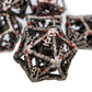 ARUOHHA Hollow DND Dice Set Blood Spatter 5-Headed Dragon D and D Dice with Gift Box, Dungeons and Dragons Role Playing Games 7P